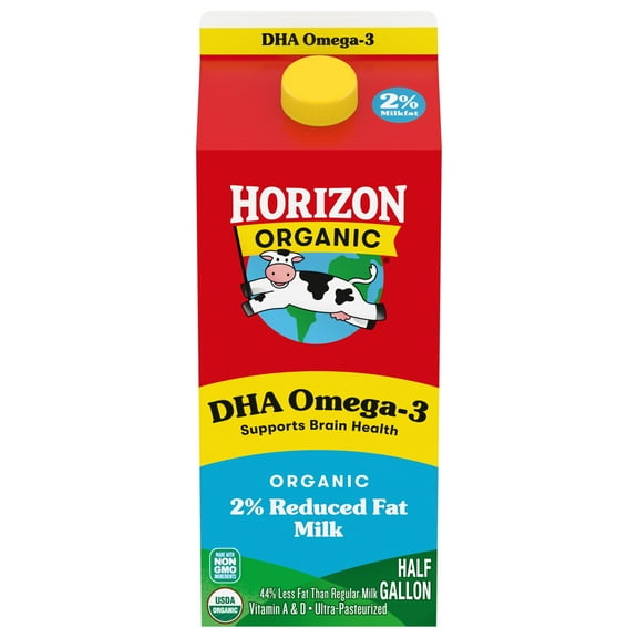 Horizon Organic DHA Omega-3 Milk, DHA Whole, 64 fl oz Carton