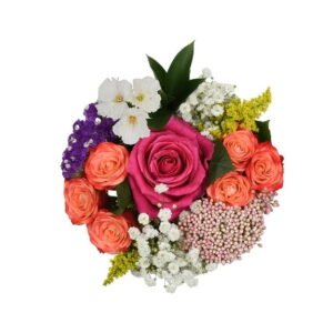 Fresh-Cut Small Mixed Flower Bouquet, Minimum of 12 Stems, Colors Vary