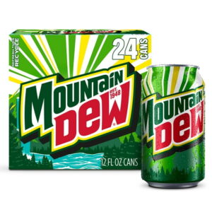 Mountain Dew Citrus Soda, 12 fl oz 24 Pack Cans