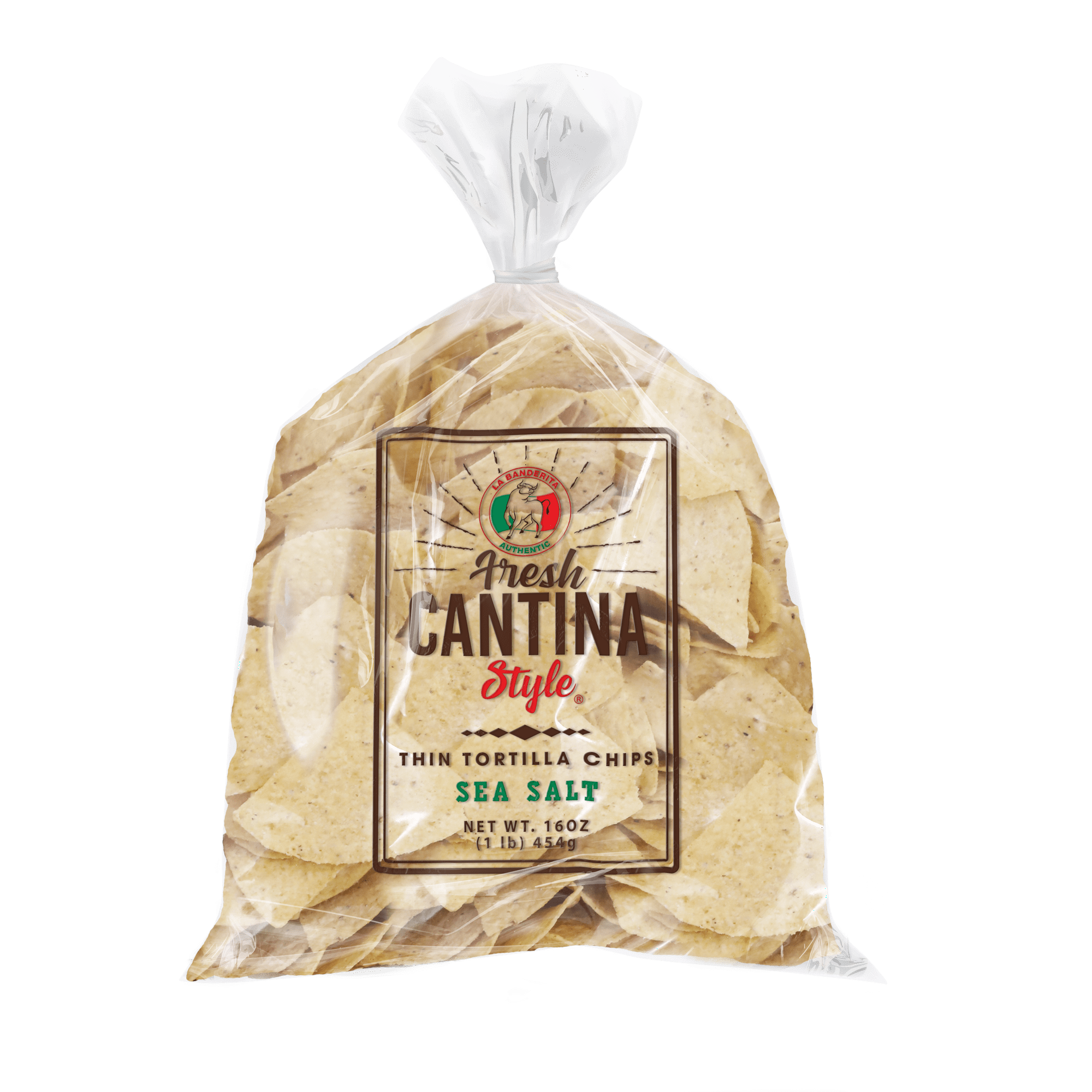 La Banderita Authentic Fresh Cantina Style Thin Tortilla Chips, 16 oz Bag