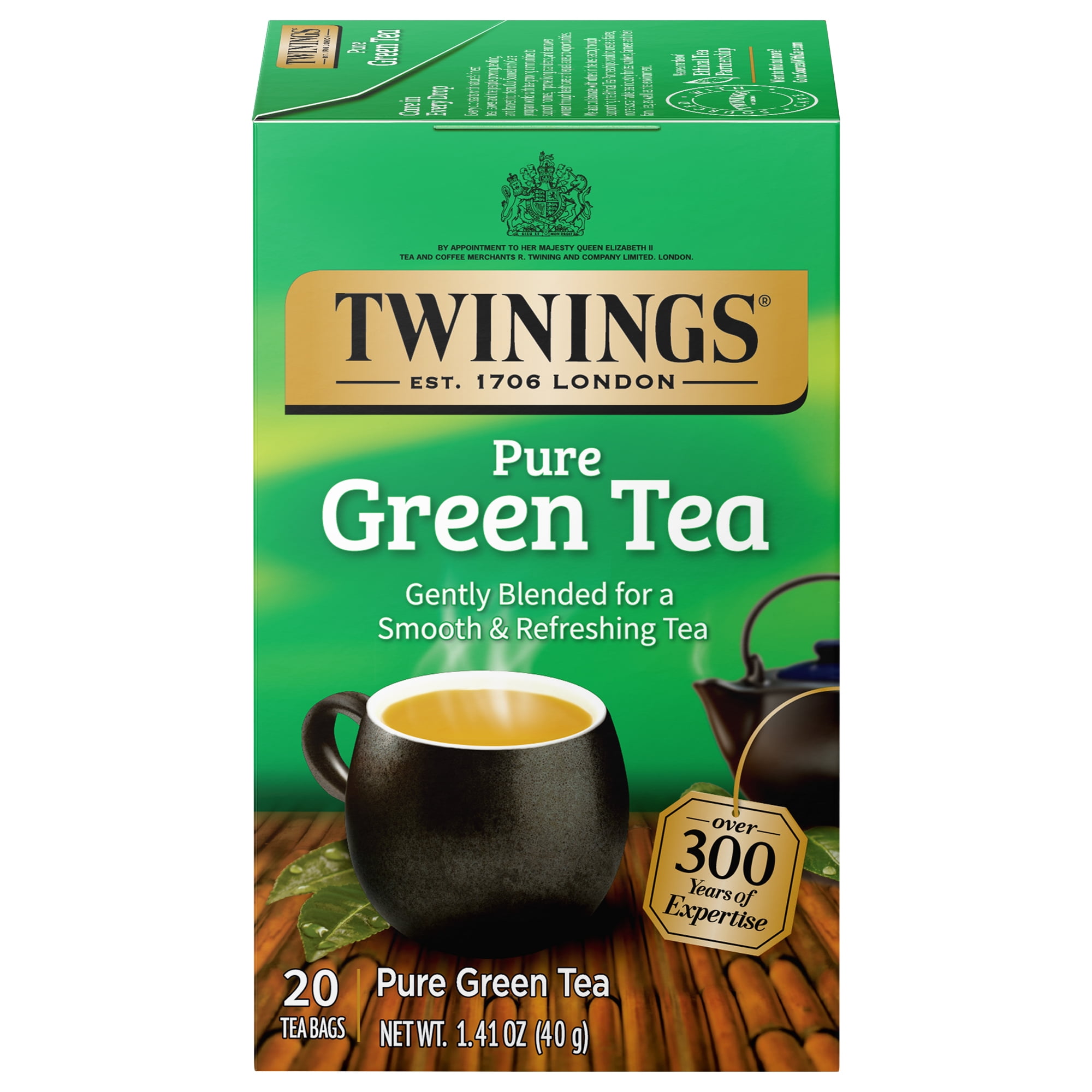 Twinings Pure Green Tea Bags, 20 Count Box